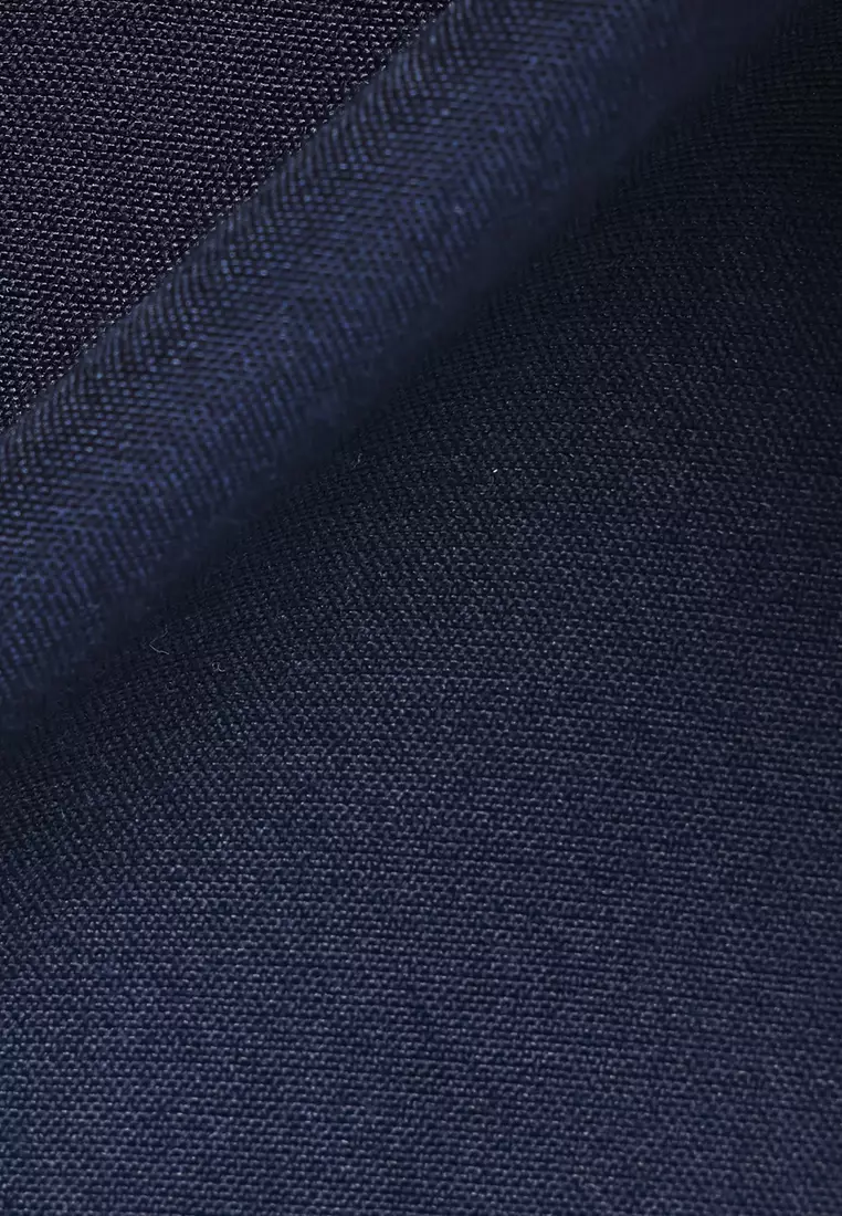 Manzone Kemeja Lengan Panjang Pria Slim Fit Foxy - Navy