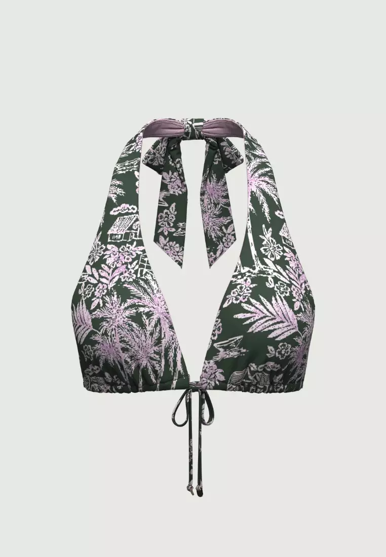 Tropadelic Days Green 9 Way Bikini Top