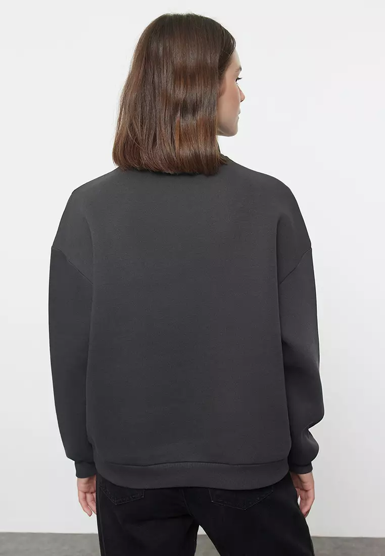 Buy Trendyol Half-Zip Sweatshirt Online ZALORA Malaysia