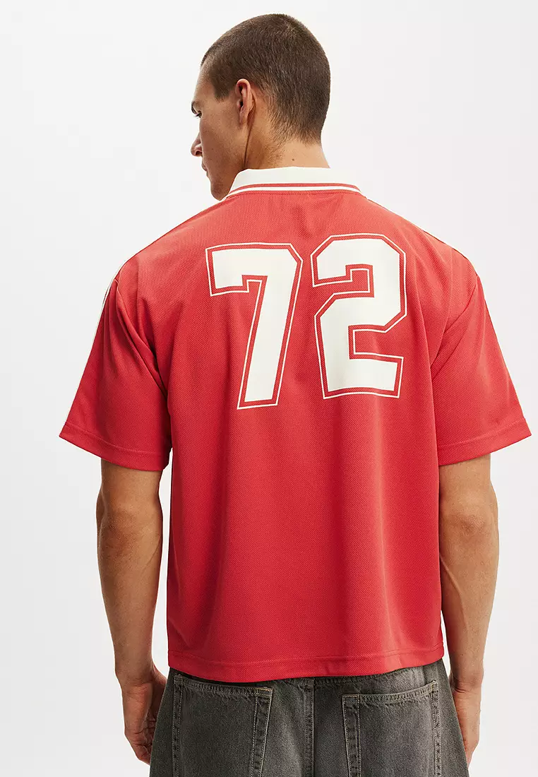 Cropped Sports Jersey Top