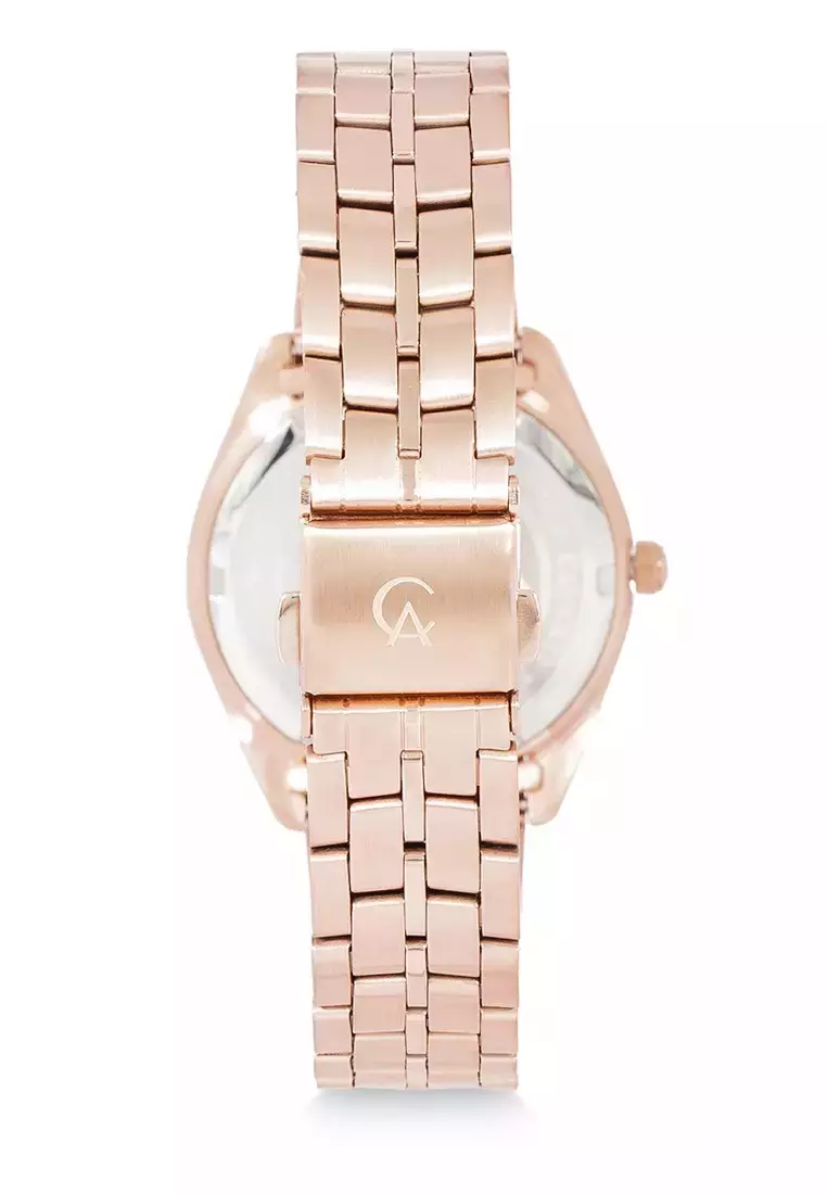 Alexandre Christie Jam Tangan Wanita - Rosegold Light Pink - Stainless Steel - 8578 LDBRGLN