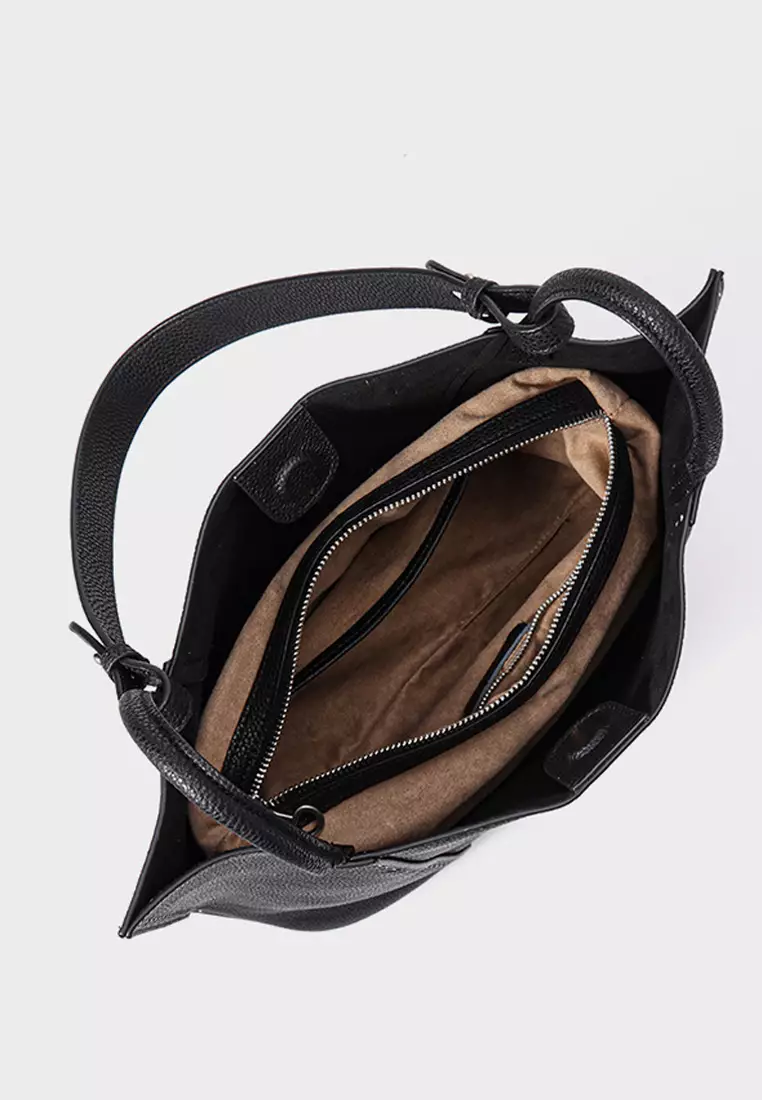 ‌Full-Grain Leather Commuter Tote Bag DL2506