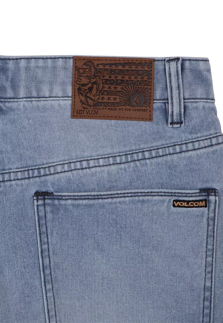 MWD SOLVER DENIM SHORTS WORN LIGHT BLUE