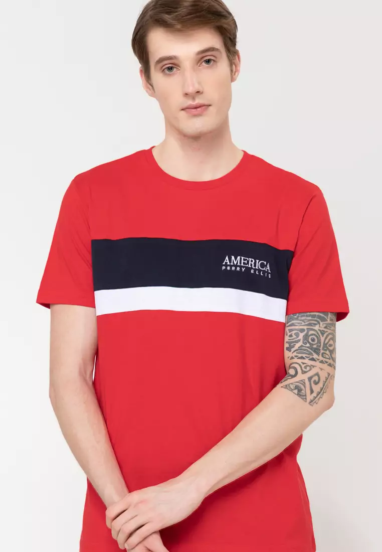 Round Neck Knit Pea T-Shirt