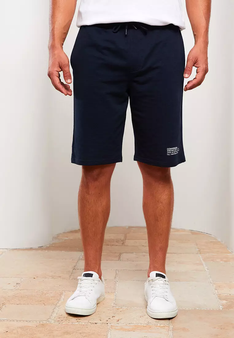 Standard Pattern Waist Elastic Men's Shorts
