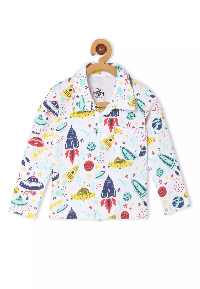 Baby And Kids Pajama Nightsuit Set - Tour to the Space