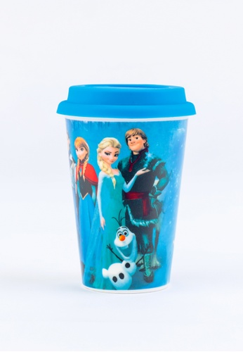 Newage Newage 500ML Ceramic Mug with Silicone Lid / Drink Mug / Coffee Mug / Gift Set / Cartoon Mug - Frozen 27139HL3D3D44BGS_1