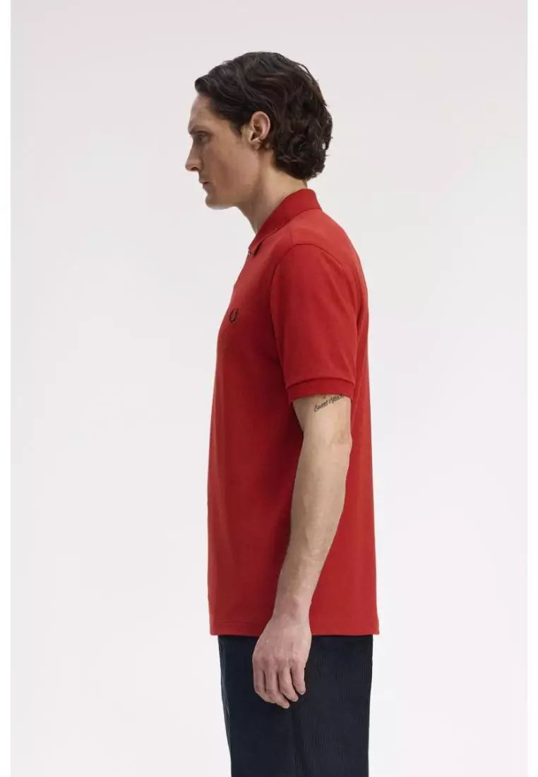 Fred Perry M6000 The Fred Perry Shirt (Burnt Red / Black)