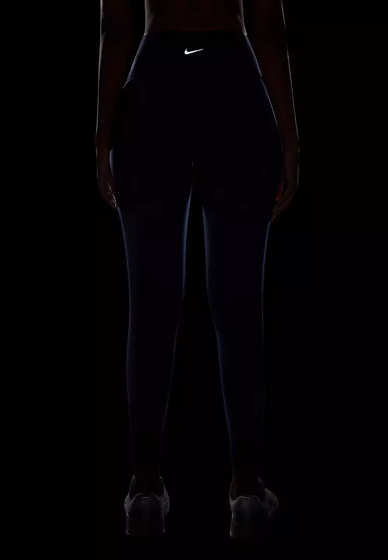 One Women's High-Panjang Pingganged 7/8 Leggings with Pockets