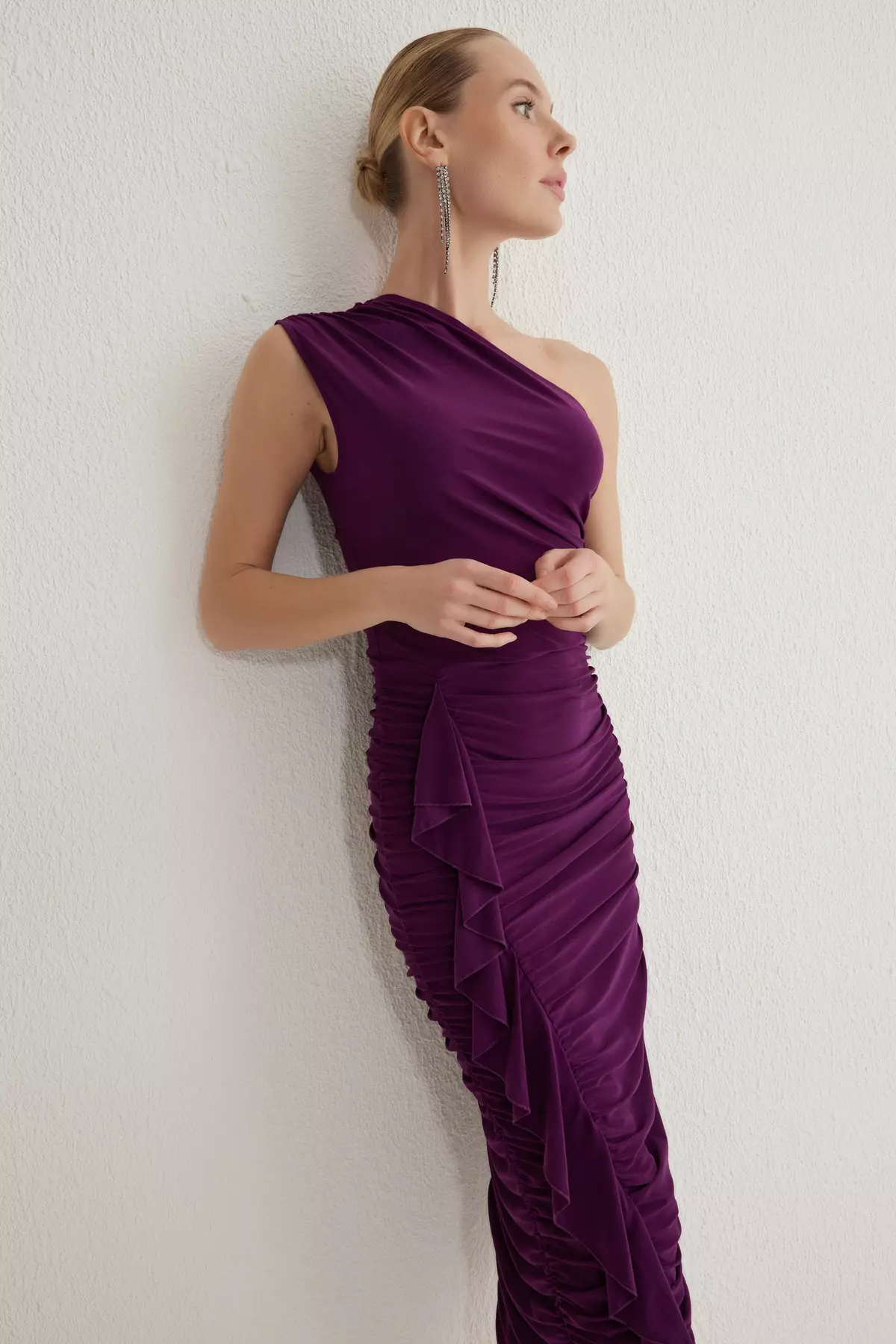 Frilled Tulle Bodycon Dress