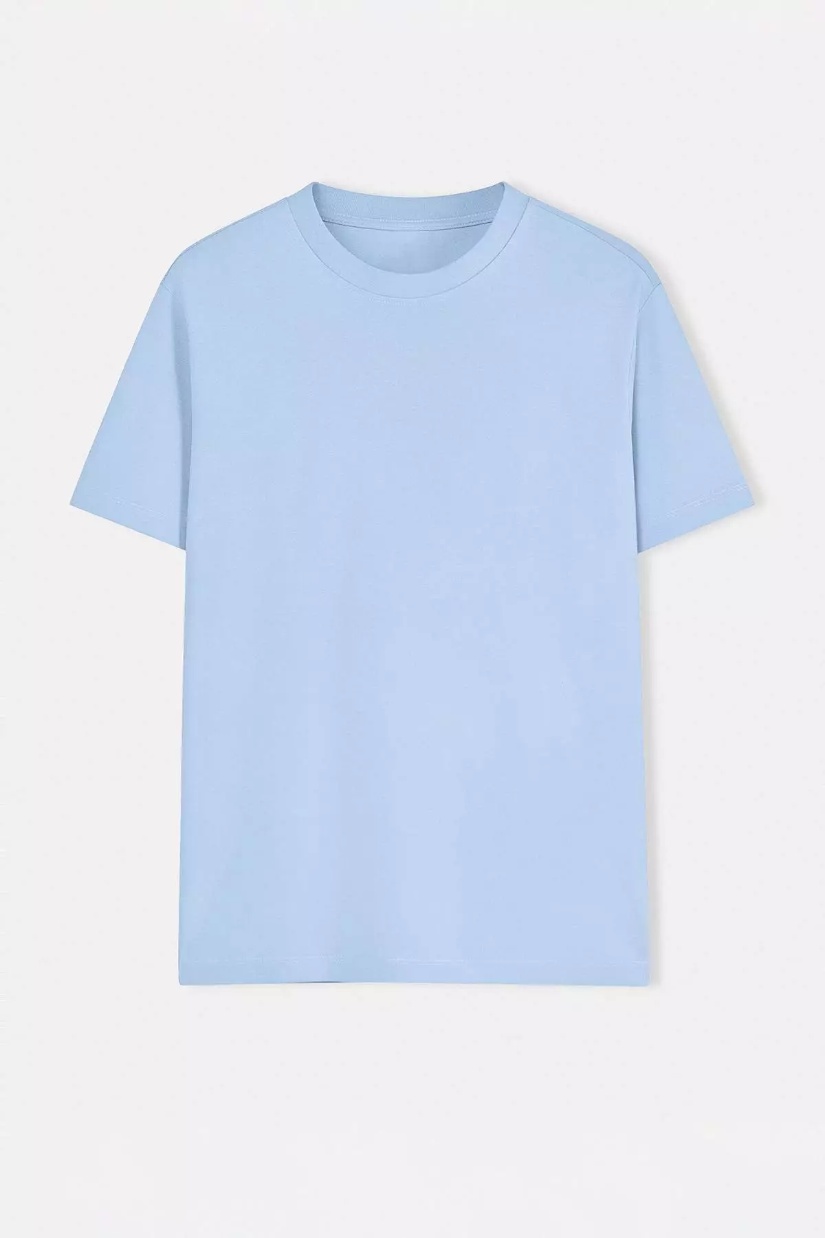 Black-Gray-Indigo -Blue-White 5-Pack Regular Fit Basic 100% Cotton T-Shirttmnss24Ts00082