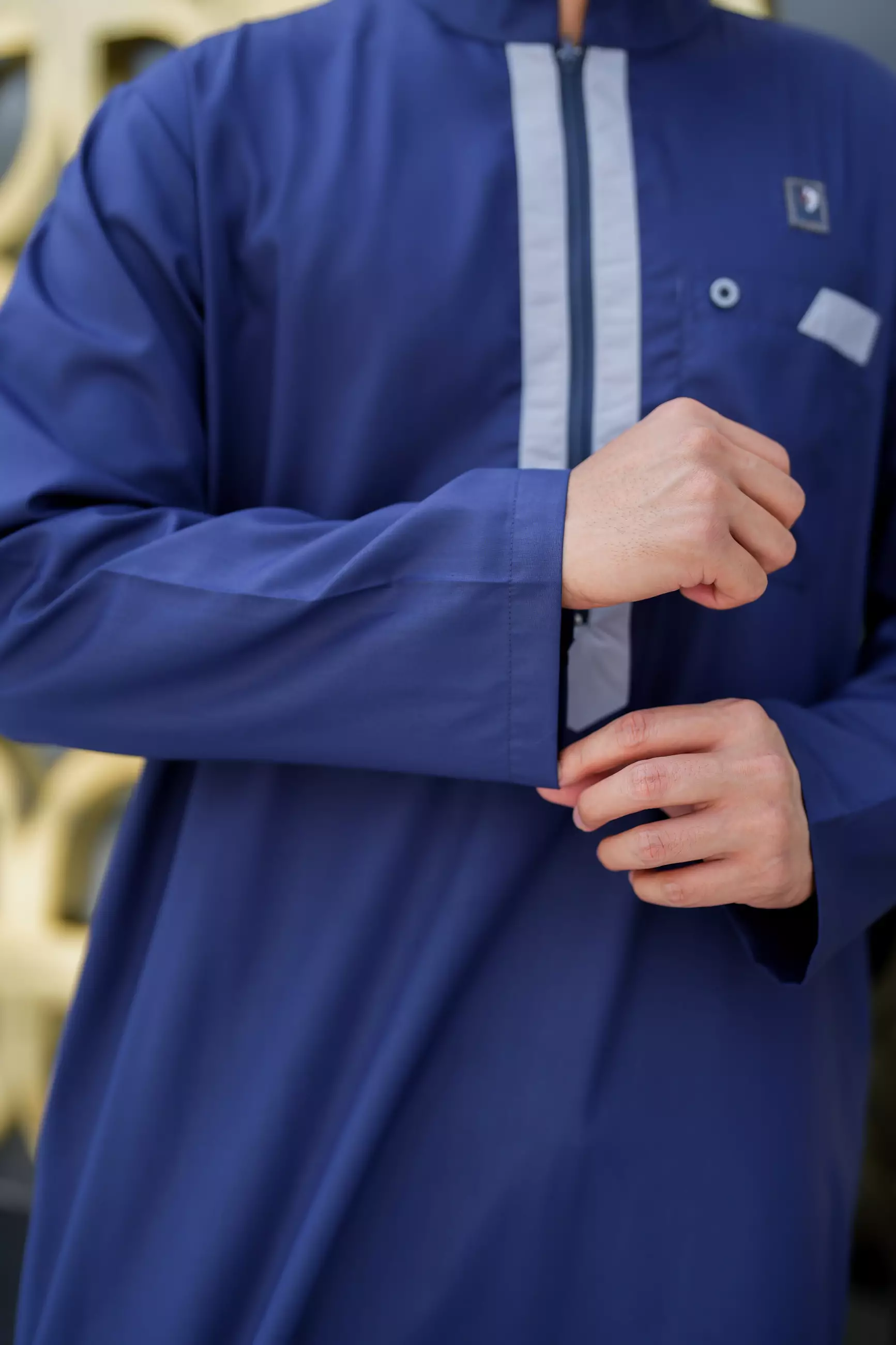 Koko Jubah Gamis Pria  Arfan Navy Regular Fit