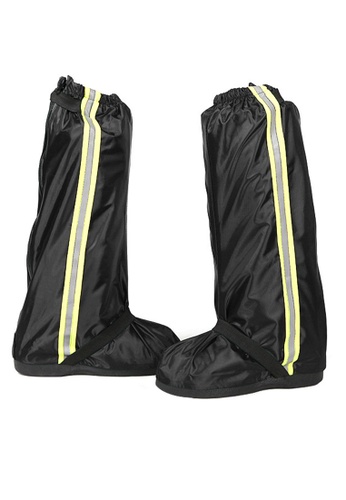 Fashion by Latest Gadget black Foldable Waterproof Rain Shoes Cover With Rubber Sole XL 8F952SH7B3CCC6GS_1