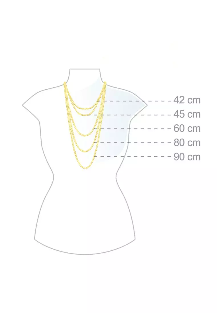 Necklace Astro Layer With Zirconia In Gold-Plated