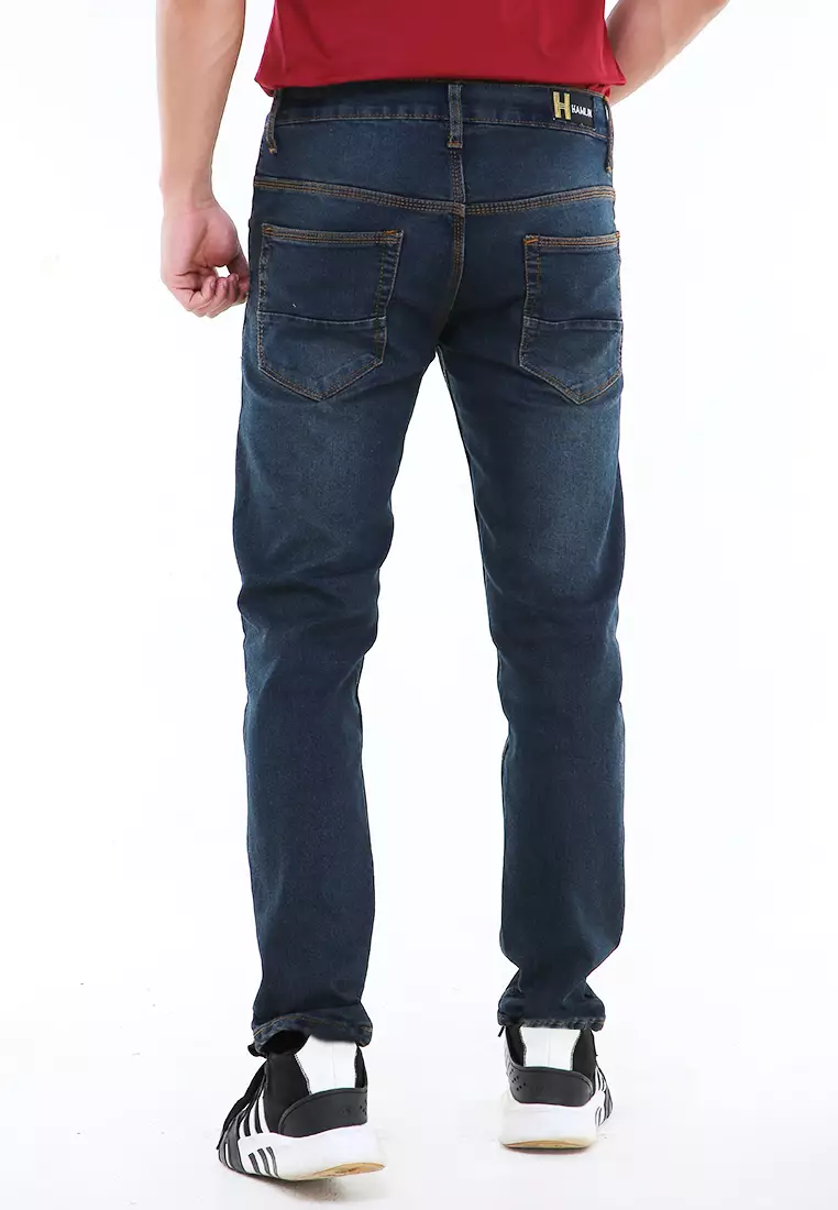Locko Celana Panjang Denim Pria Style Casual Long Pants Material Jeans ORIGINAL - Bio Thin