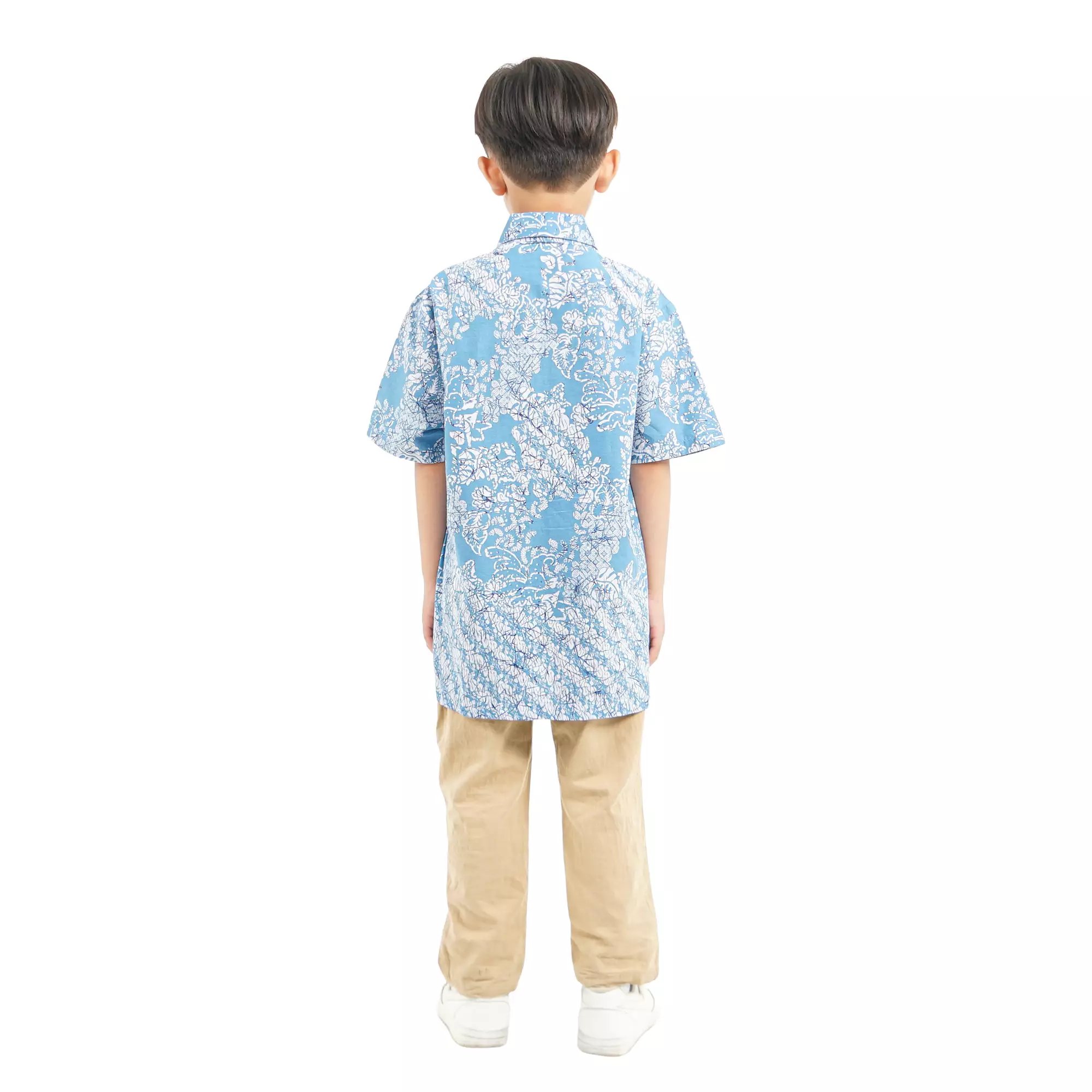 Kemeja Batik Anak Laki-laki - Bhatara Batik Irfan - Atasan Batik Modern Lengan Pendek