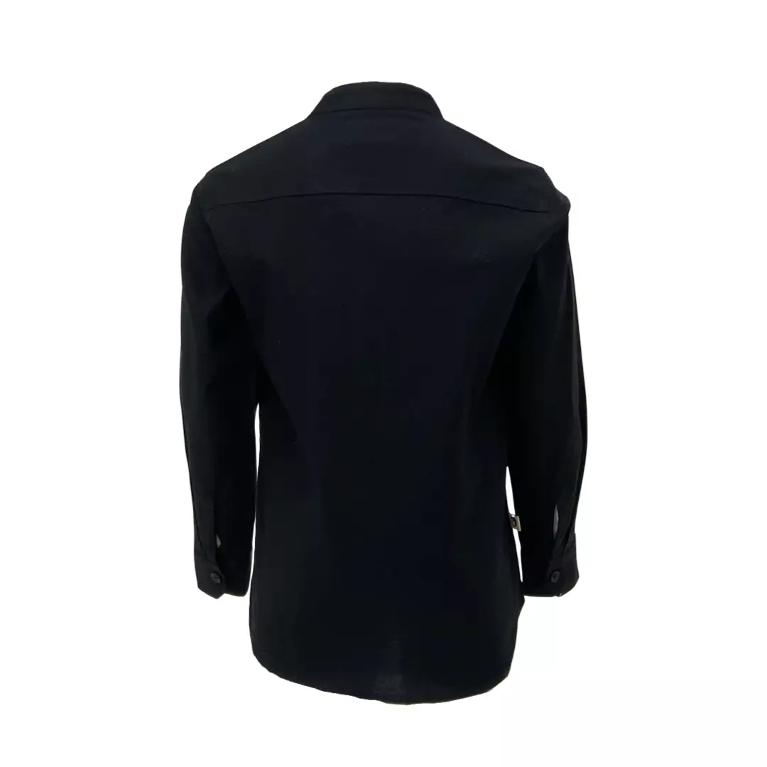 Pingu Kemeja Anak Laki Laki Granded Polos Panjang Hitam D94800132D