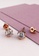Krystal Couture gold KRYSTAL COUTURE Cindy Stud Earrings Embellished with Swarovski® crystals-Rose Gold/Clear 18A08ACA039764GS_3