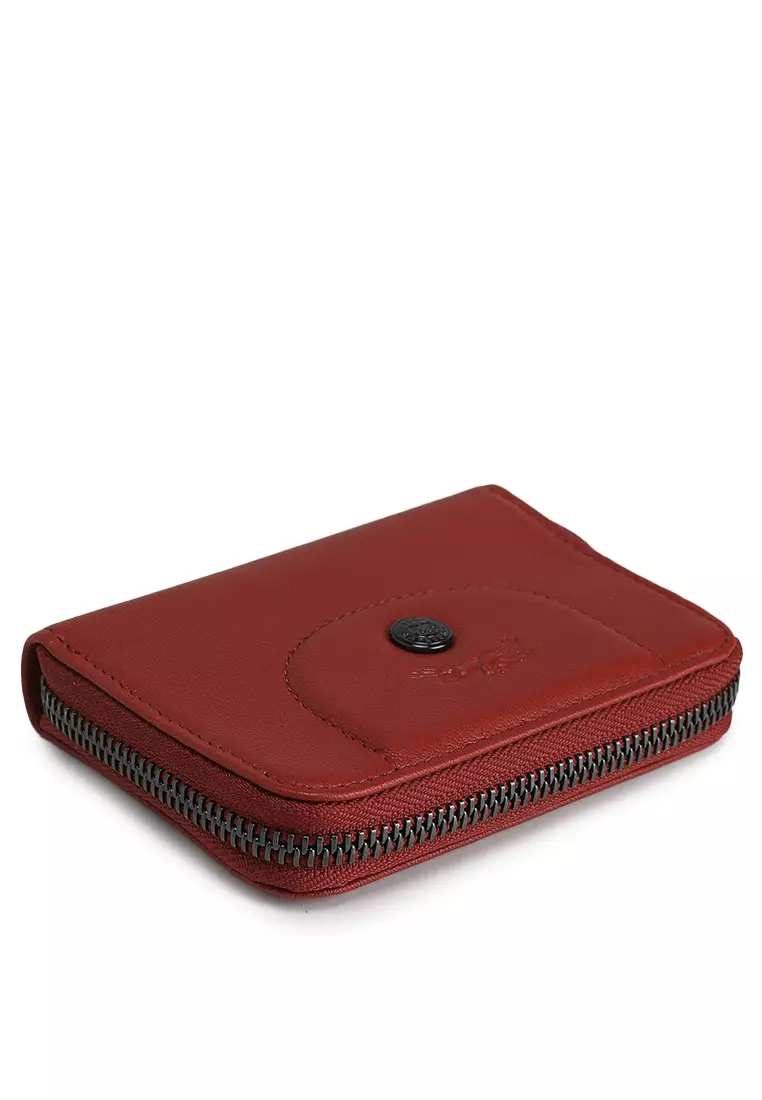 Le Pliage Cuir Zipped Card Holder (tr)