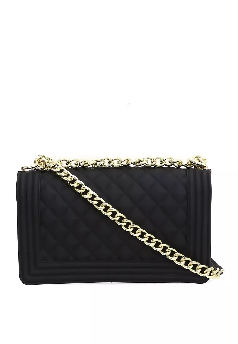 Werlyn Tas Selempang Kasual Wanita Desain Mewah Material Leather Kulit ORIGINAL - Black