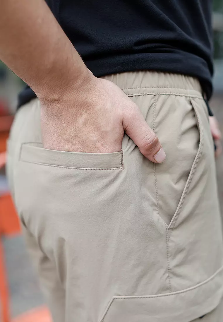 OxconShort Pants Cargo 4 WayStretch Nylon Cotton Desert Khaki