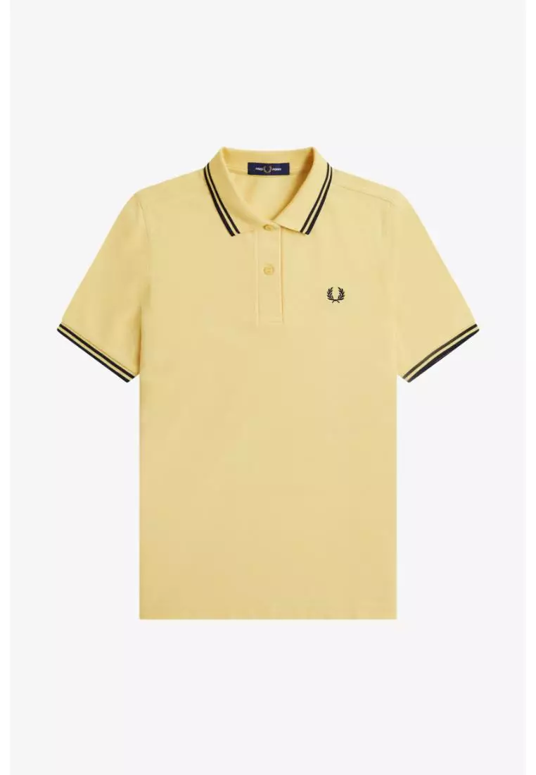 Fred Perry G3600 Twin Tipped Fred Perry Shirt (Champion's Gold / Black / Black)