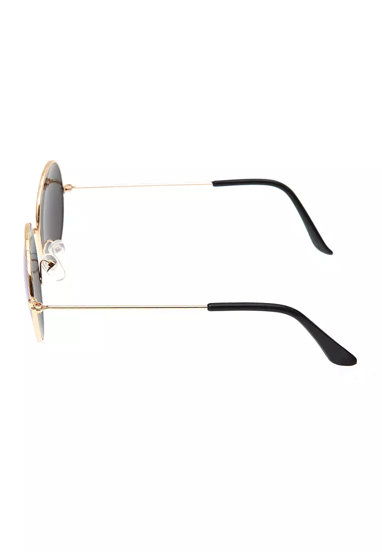 Ulrico Kacamata Anak Pria UV Protection Sunglasses Kids Round Design Frame Material Alloy ORIGINAL - Blue