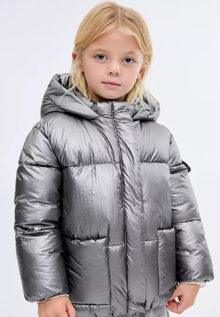 Metallic Puffer Jacket