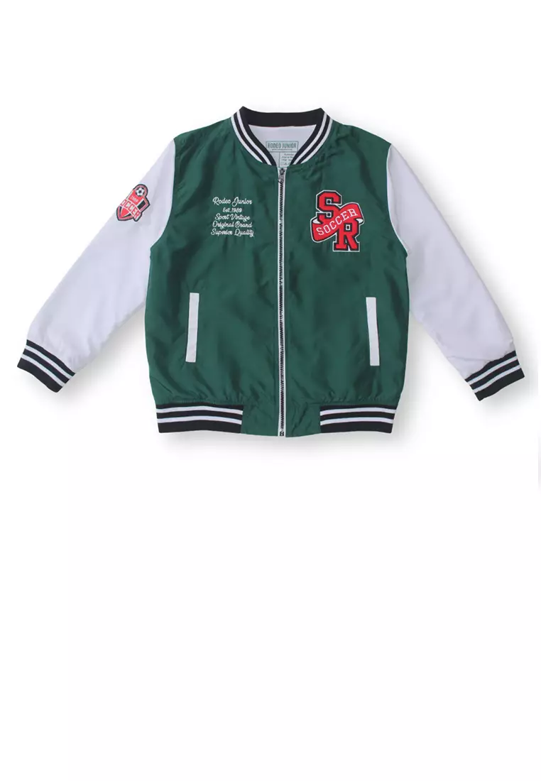 Jaket Bomber Anak Laki Hijau/ Boys Jacket Bomber Green/ Rj The Adventure