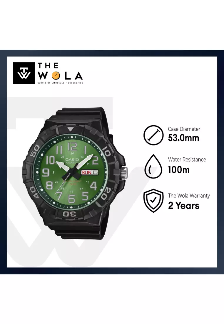 MRW-210H-3BV Men Analog Watch Black Resin Band