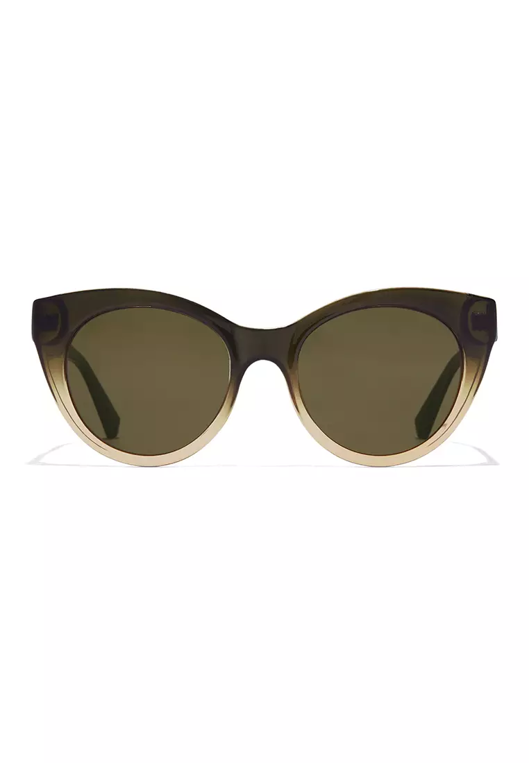 HAWKERS Khaki Olive Divine Sunglasses For Women, Female. Official Product Designed In Spain