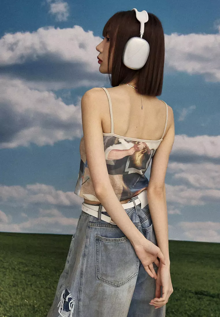 American-Style Poster Print Tank Top