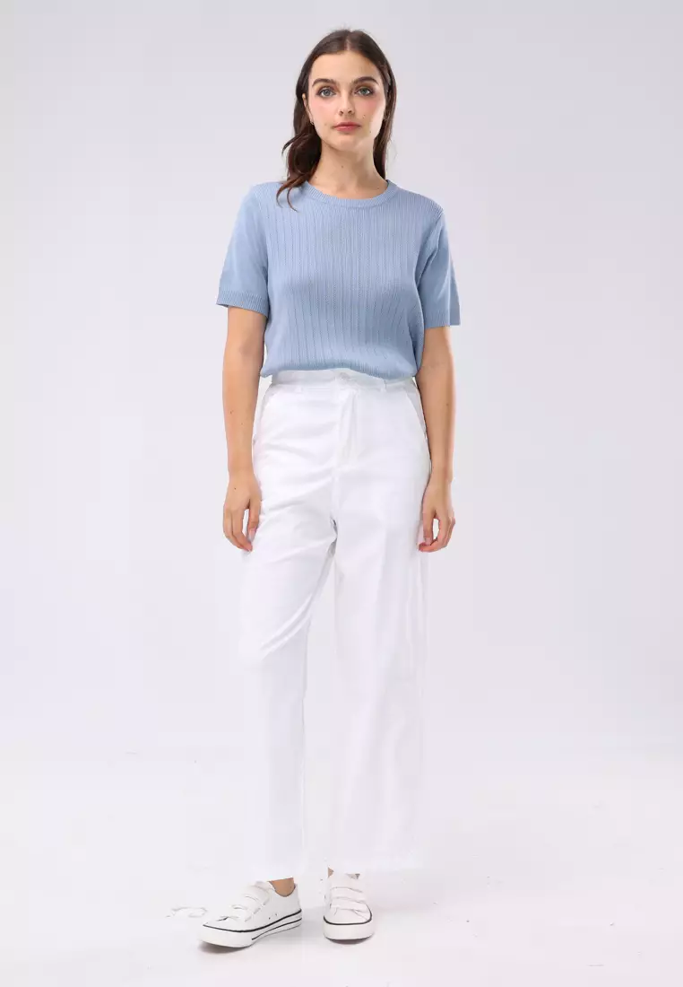 Colored Wide Leg Pants Ladies