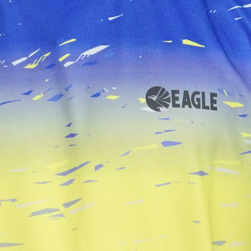 Eagle T Shirt Badminton Jersey Gradient - BIRU/CITRUN