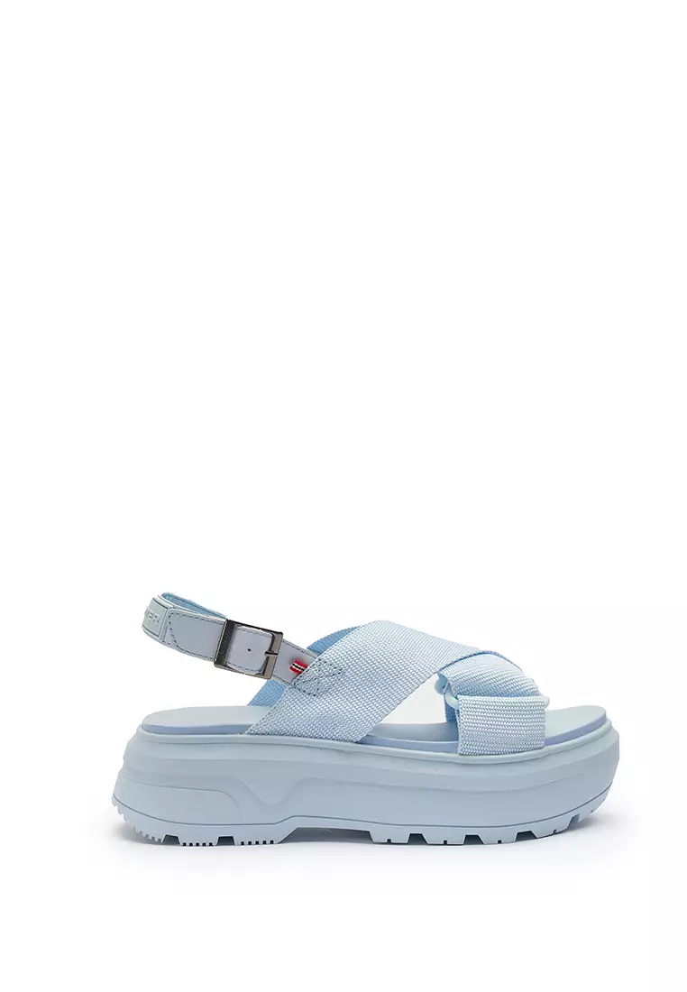UNISEX CITY REBEL WEBBING CROSS-OVER SANDALS