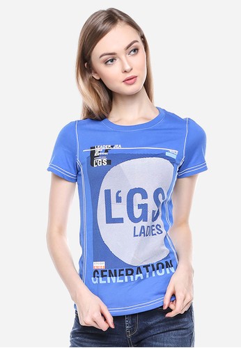 LGS - Slim Fit - Kaos Wanita - Biru - LGS Ladies.