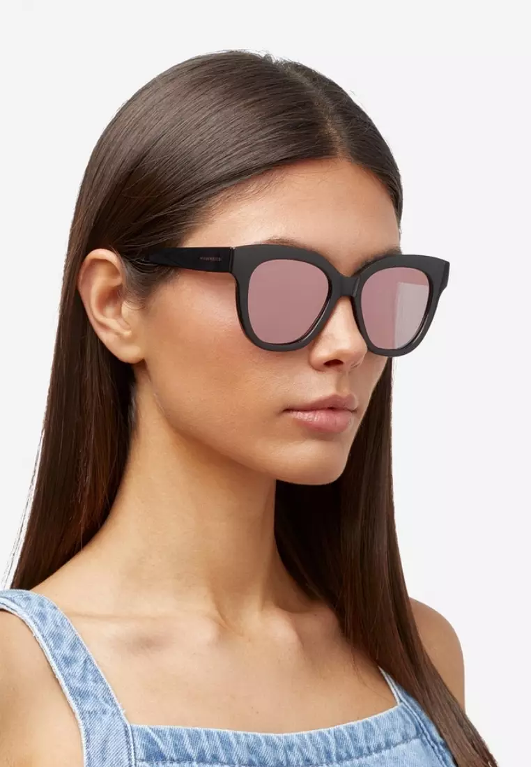 HAWKERS 黑色拼玫瑰金 AUDREY 太陽眼鏡