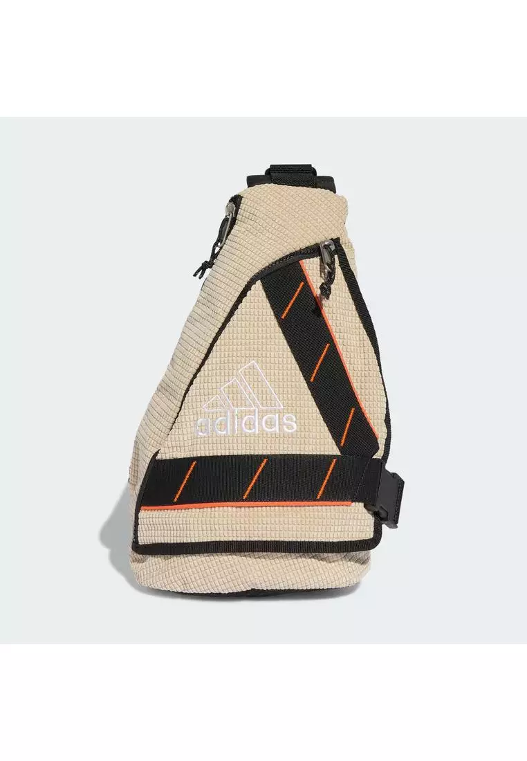 adidas backpack one strap One-Shoulder Sling Bag This bookbag features multiple zippered pockets for plenty of storage space and is made of a durable material for lasting appeal adidas Equipment One Shoulder Backpack