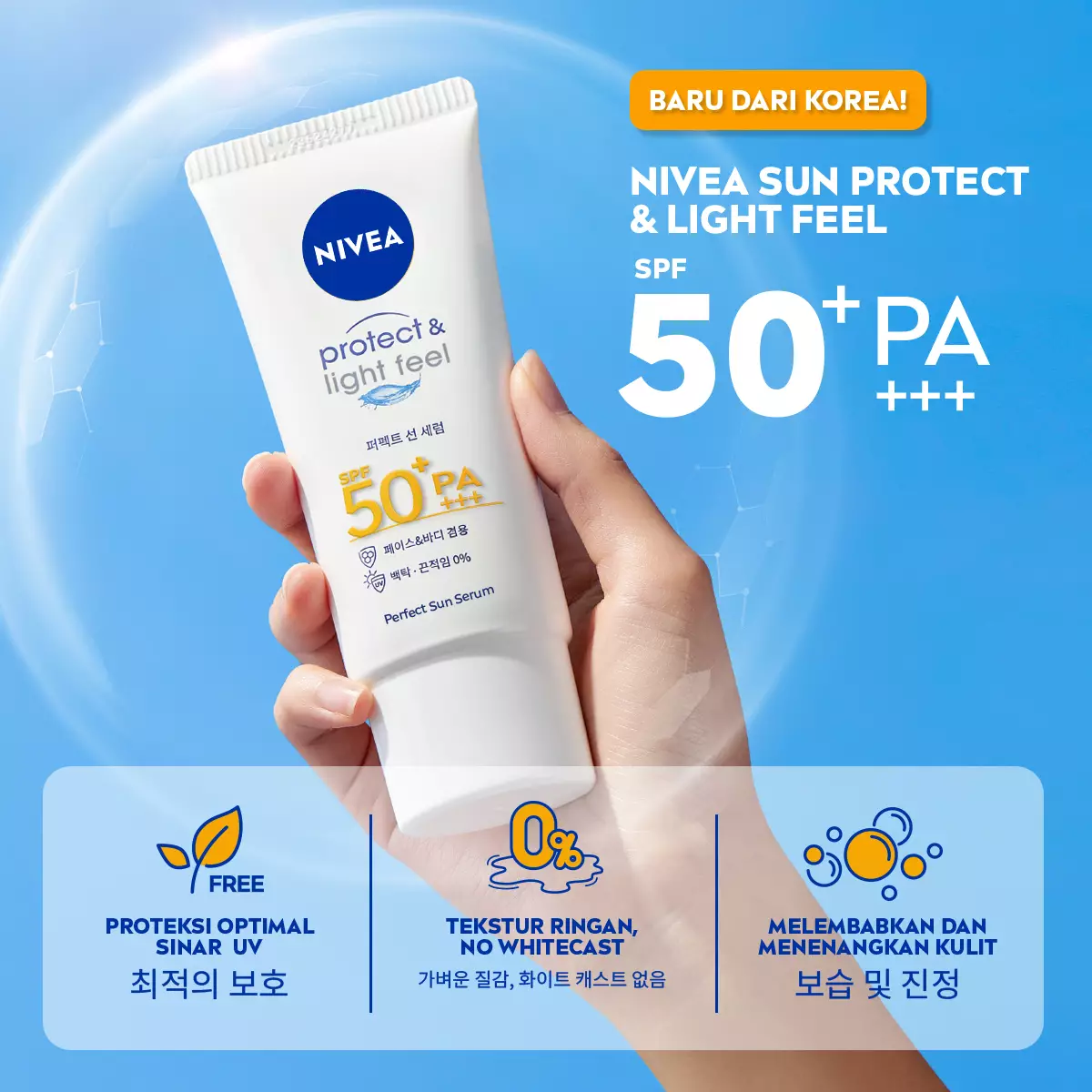 NIVEA SUN Face Serum Protect & Light Feel SPF50+ PA+++ 90ml