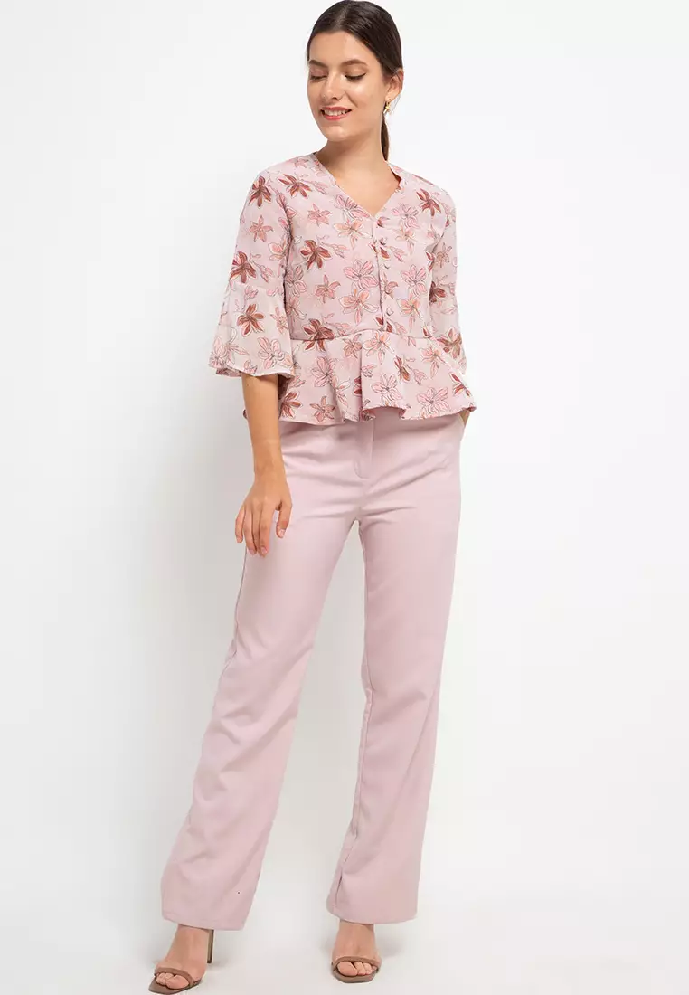 Ruffle Blouse Floral