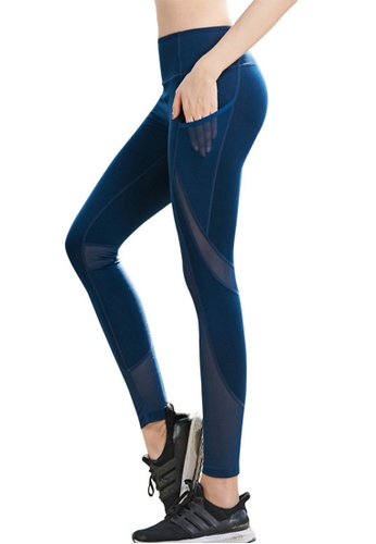 B-Code blue ZYS2031- B-Code Lady Quick Dry Running, Fitness and Yoga Leggings (Blue) 68A43AAA41D35EGS_1