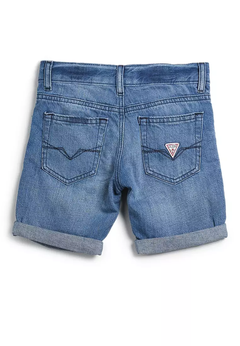 Guess linen hot sale shorts