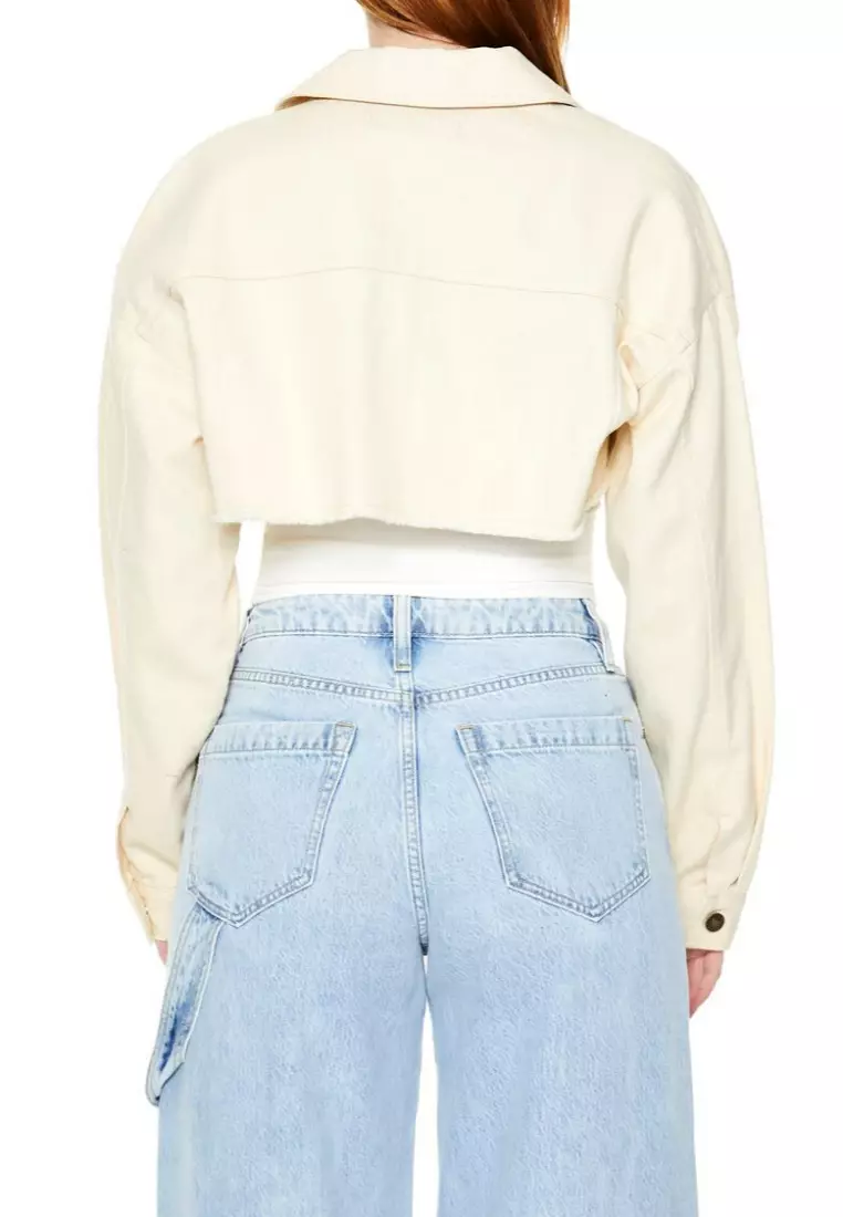 Forever 21 cropped jean jacket shop