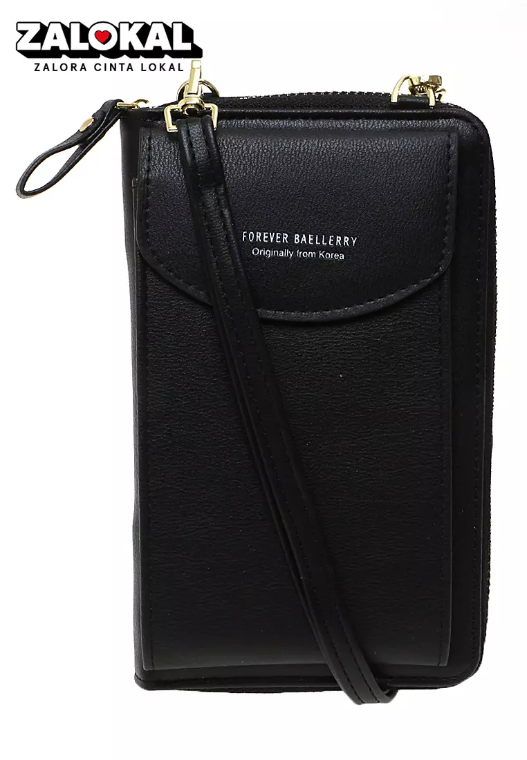 Tas Selempang Wanita Dompet Multifungsi Many Slot Material Kulit Leather ORIGINAL