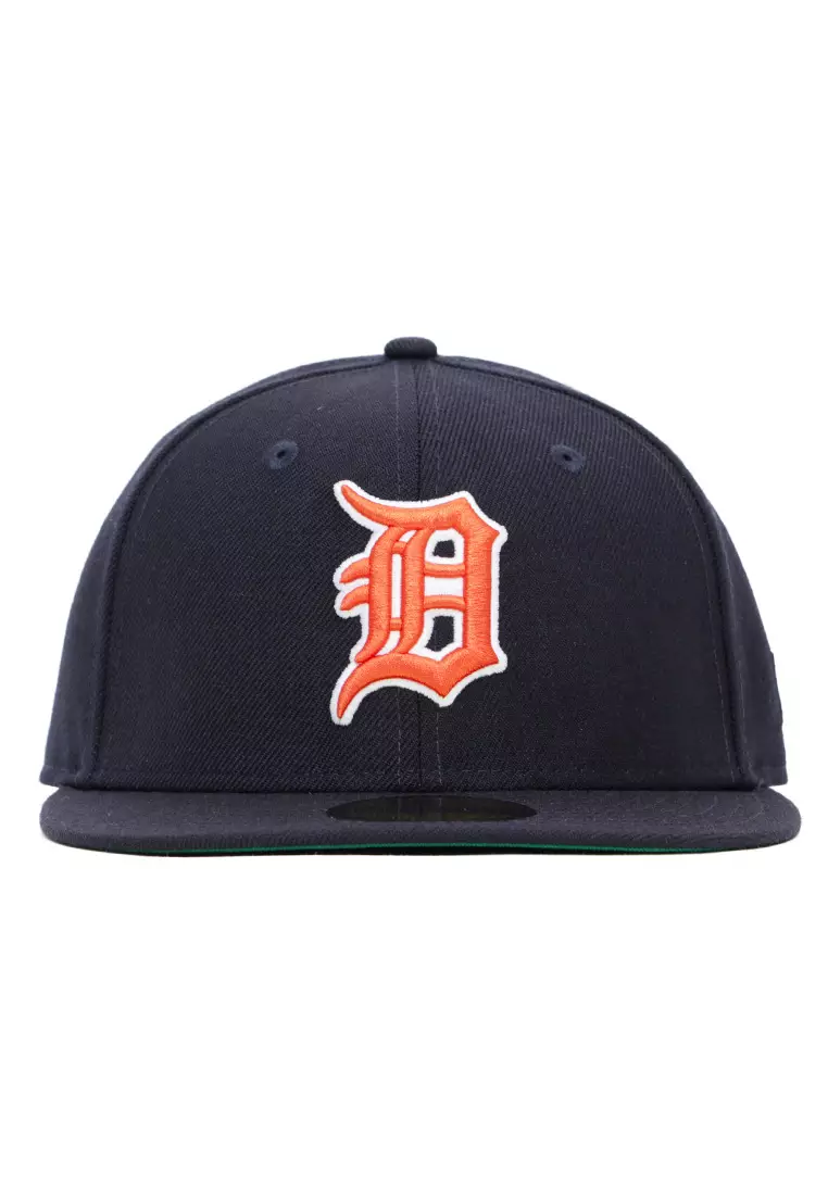 Detroit Tigers MLB Cooperstown Orange on Navy 59FIFTY Fitted Cap