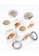 Newage Newage 4 Pcs Porcelain Kicthen Canister Set / Food Storage Set / Snack Condiment Set / Serveware - Mix Flower D8133HLEB7D190GS_3