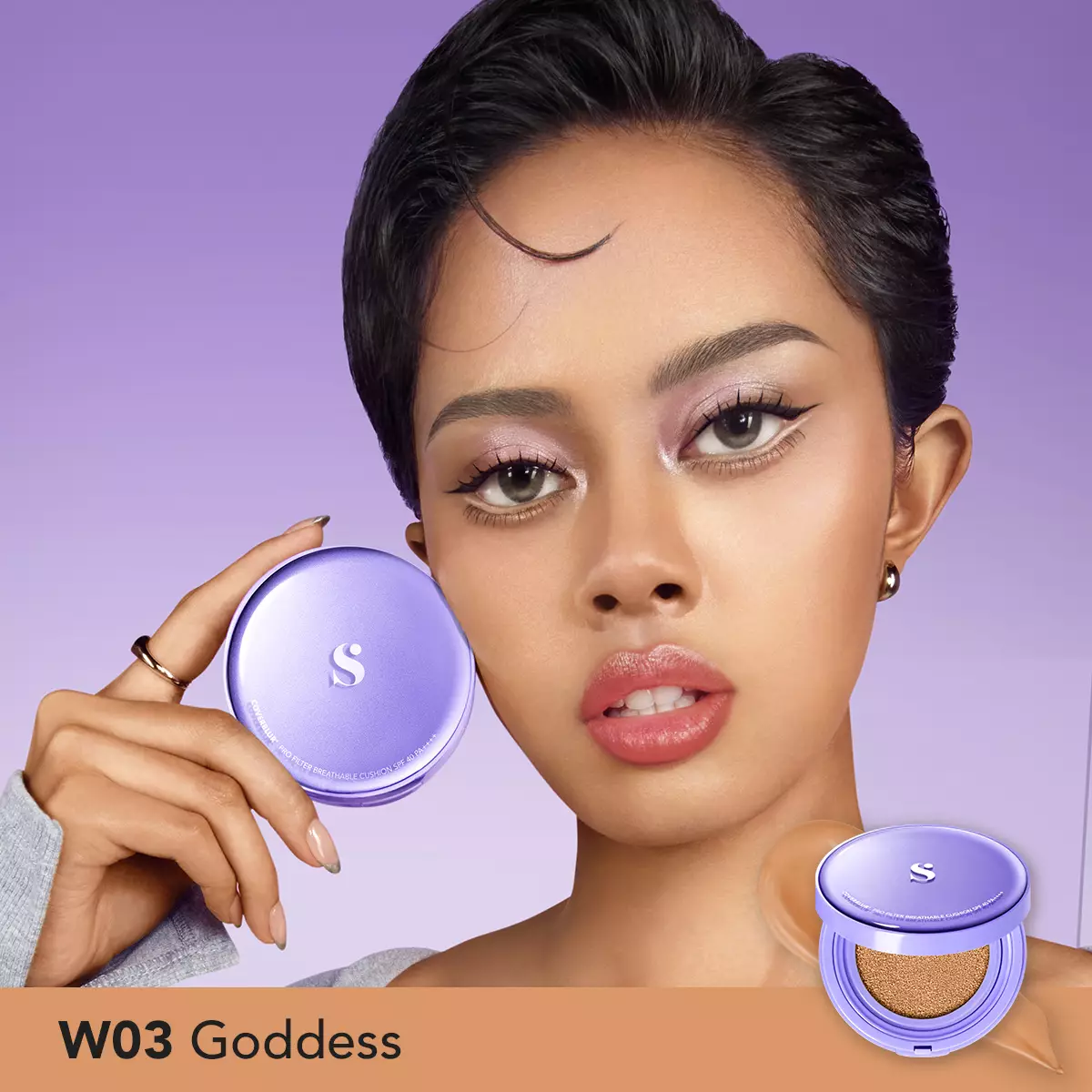 SOMETHINC Copy Paste COVERBLUR Powder Foundation -  W03 Goddess