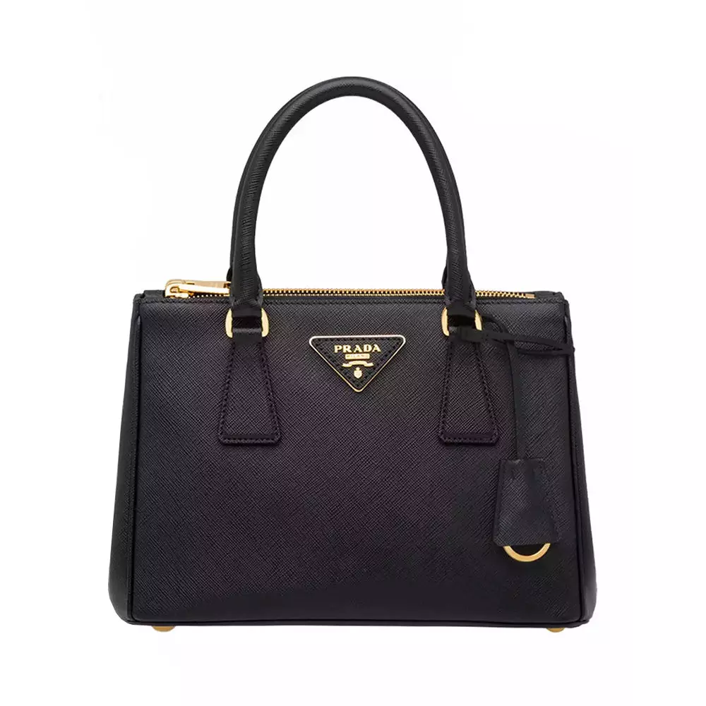 PRADA Galleria Saffiano Shoulder Bag Medium Beige color Leather material