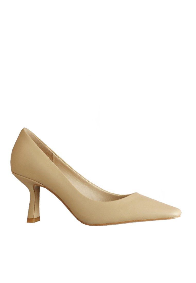 VANSA Simple Top Layer Cowhide High Heel Pumps VSW-H0205857A