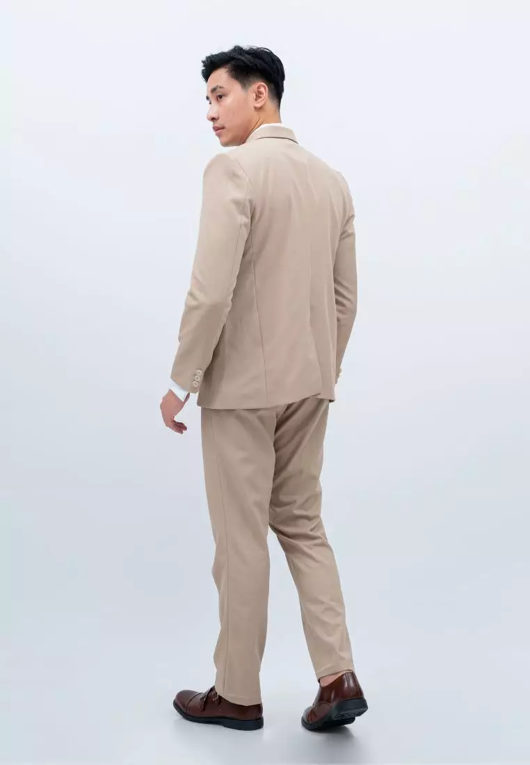Houseofcuff Jas Set Celana Formal Blazer Krem Formal Pria Jas Nikah